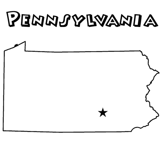 pennsylvania state coloring pages - Clip Art Library