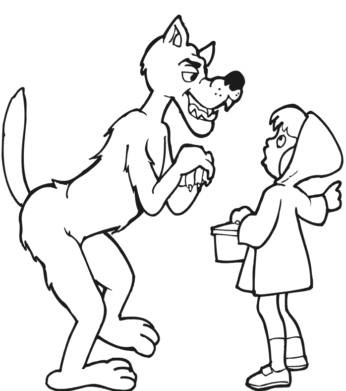  Printable Little Red Riding Hood Template 