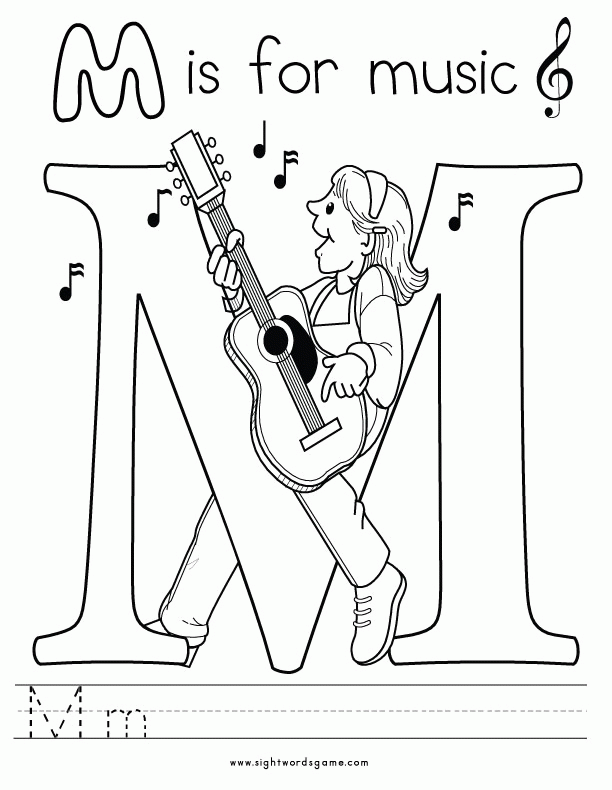 Free Letter M Coloring Pages Download Free Letter M Coloring Pages Png Images Free ClipArts On 