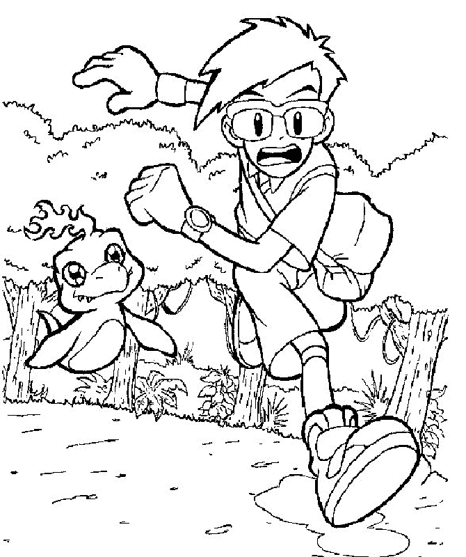Digimon Coloring Page | Free Printable Coloring Pages