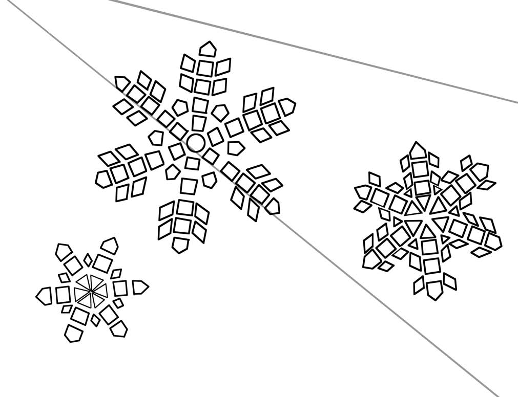 Snowflake Mosaic Serving Tray 