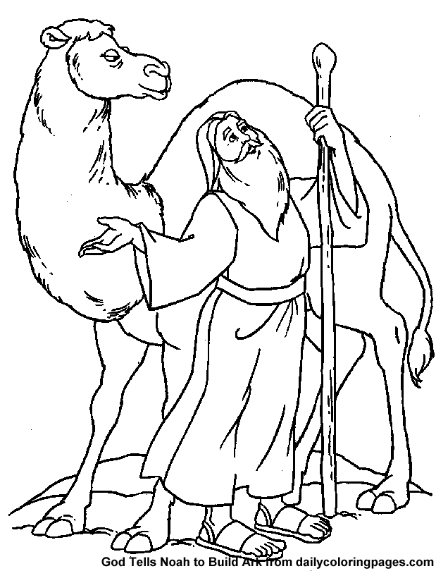 Camel Bible - Camel Coloring Pages : 