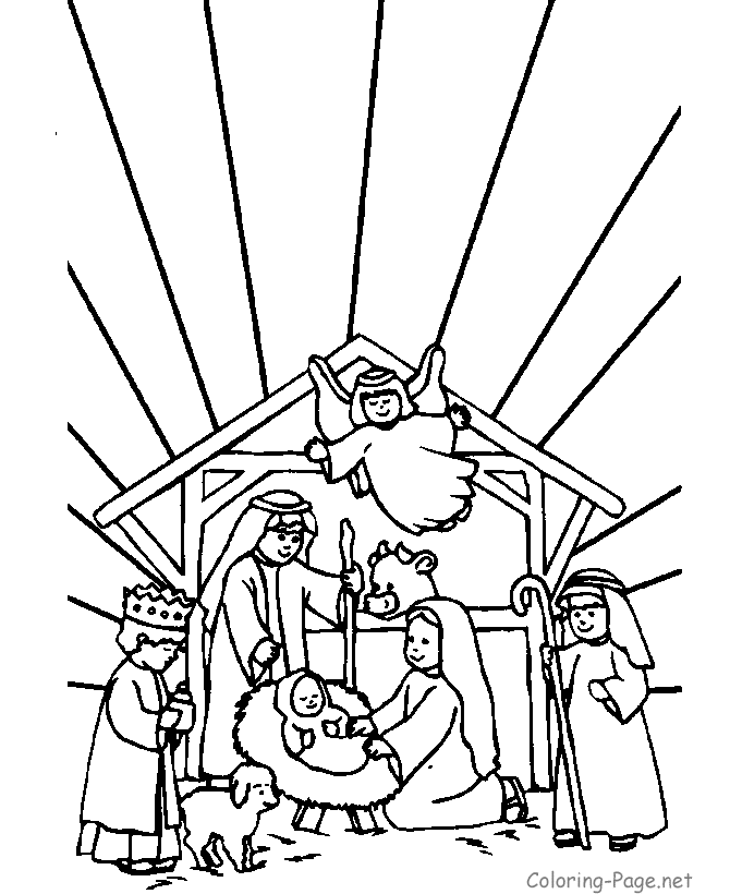 Free Manger Coloring Page Download Free Manger Coloring Page Png Images Free Cliparts On Clipart Library