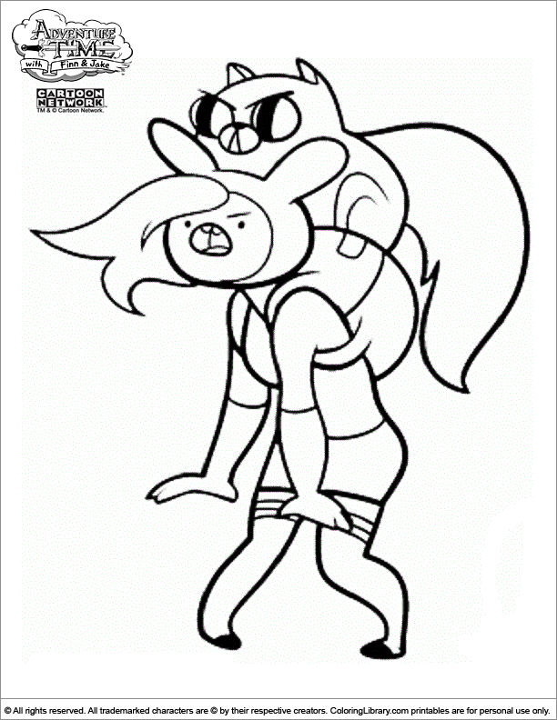 KE FROM ADVENTURE TIME Colouring Pages
