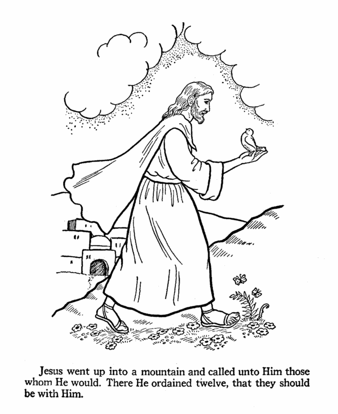 New Testament Coloring Pages The Apostles