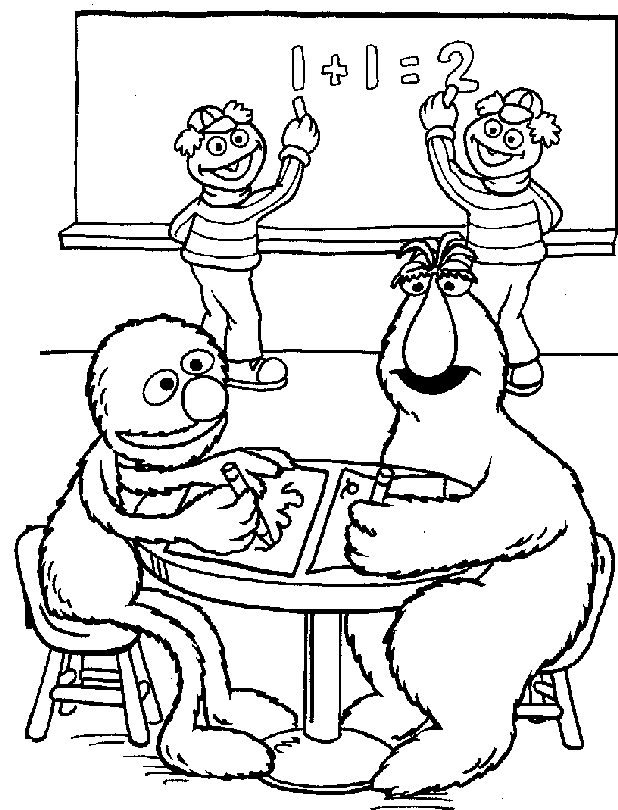 elmo coloring book pages
