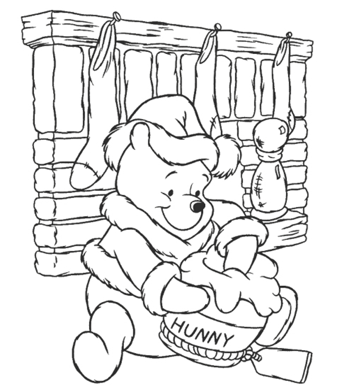 Featured image of post Winnie The Pooh Christmas Coloring Pages / Tigger is trying to help his friend pooh organize the honey!