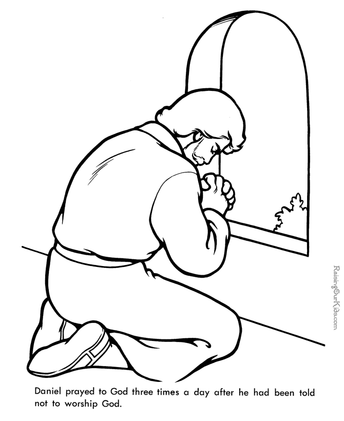Daniel � Bible page to print and color Bible Coloring Pages