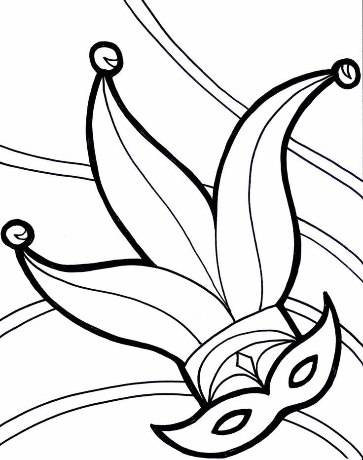 Mardi Gras Coloring Sheets Printable | kids coloring pages