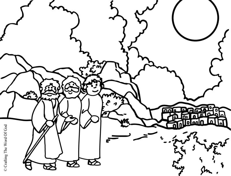 Road To Emmaus- Coloring Page  Crafting The Word Of God