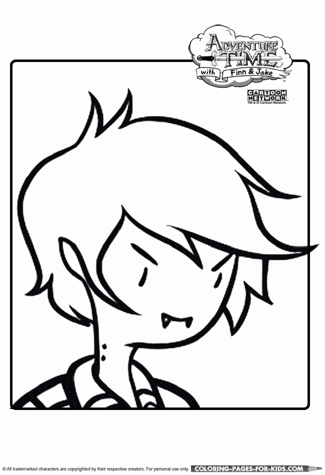 Adventure Time Colouring Page - Marshall Lee