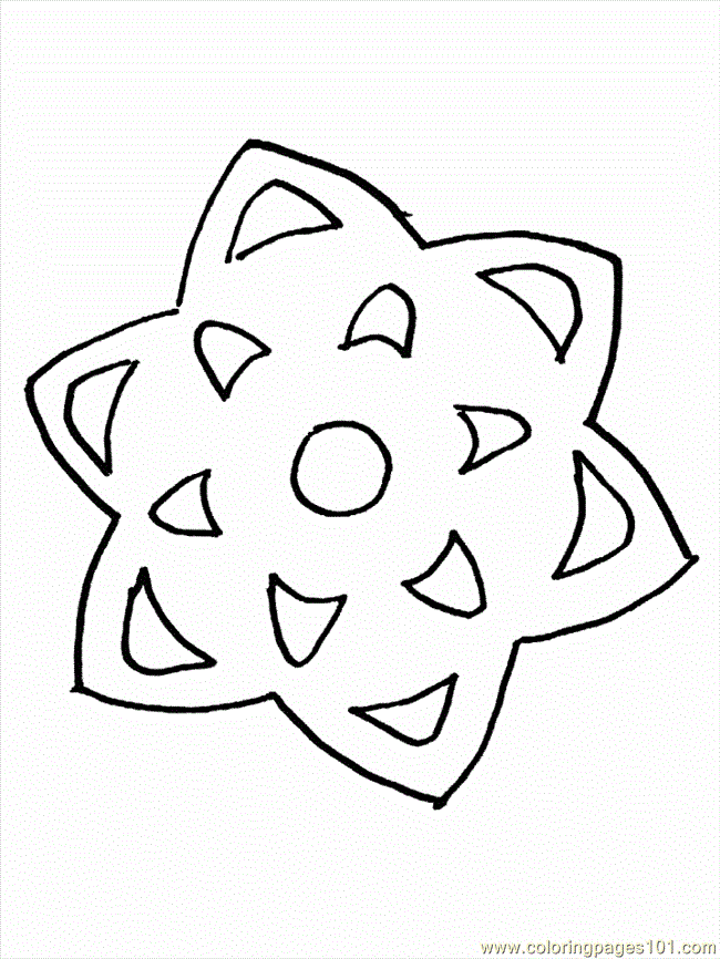 Coloring Pages Snowflakes (Peoples  Others) | free printable