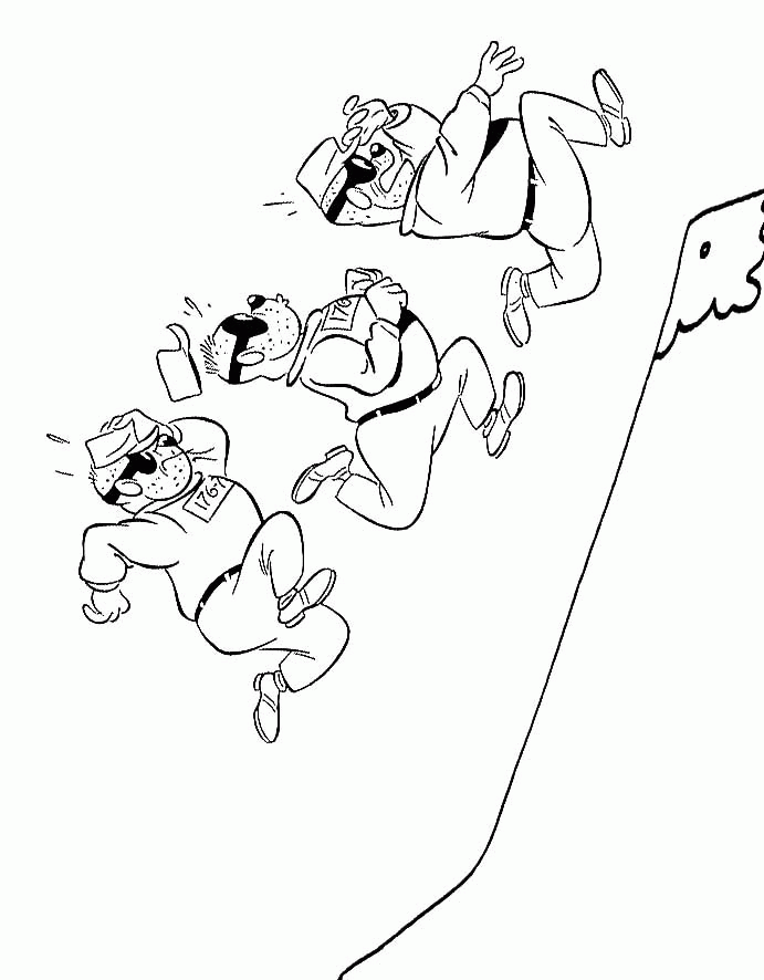 Beagle Boys Colouring Pages