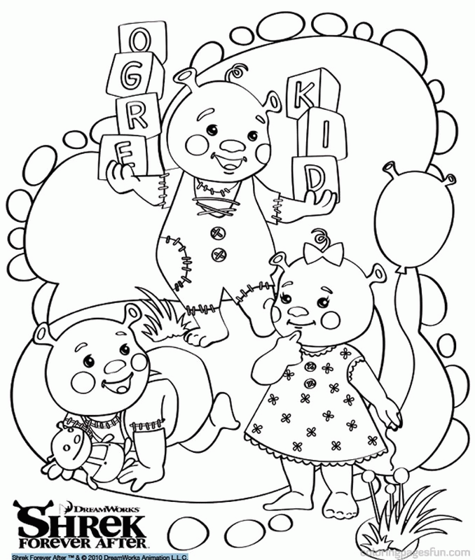 Shrek 4 Forever After Coloring Page | Free Printable Coloring