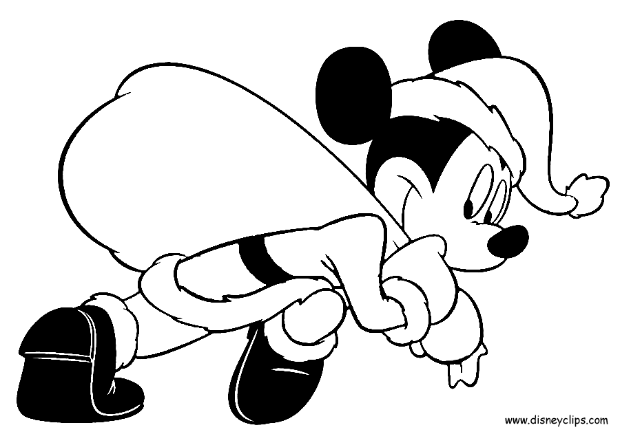 Christmas Coloring Pages featuring Disney Characters - Disneys