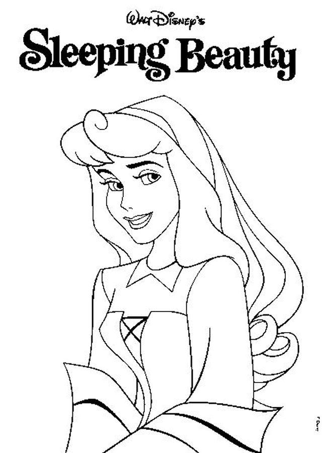 sleeping beauty coloring pages