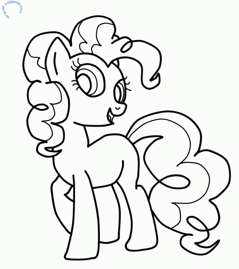 Pinkie Pie from My Little Pony Coloring Page mn