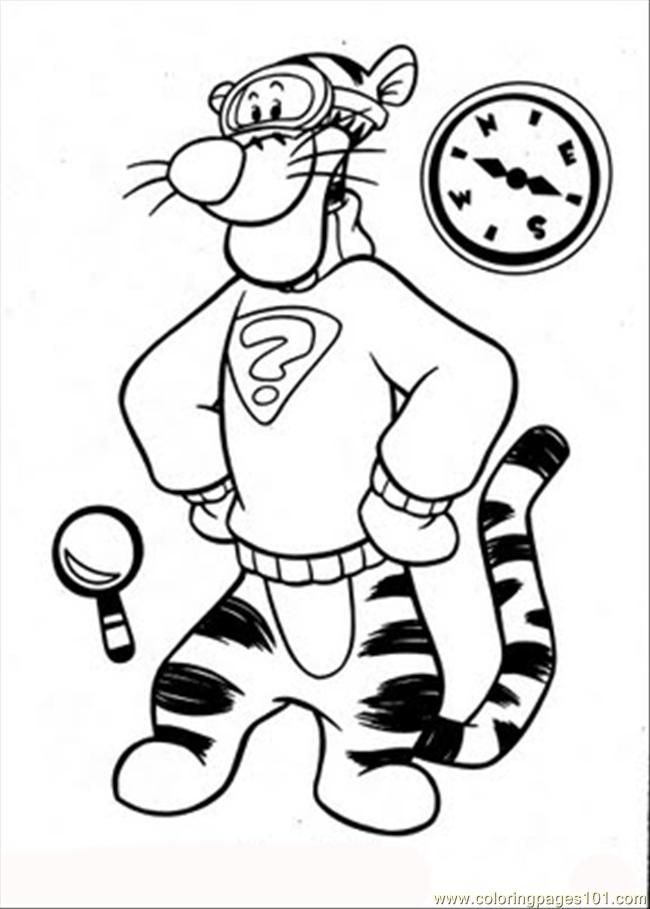 Coloring Page Ds Friends Tigger Pooh25 (Mammals  Tiger)| free printable