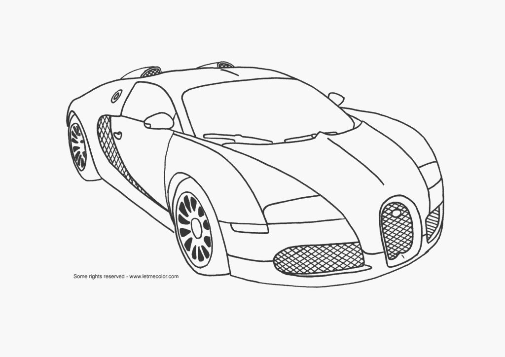 Bugatti Coloring Sheets