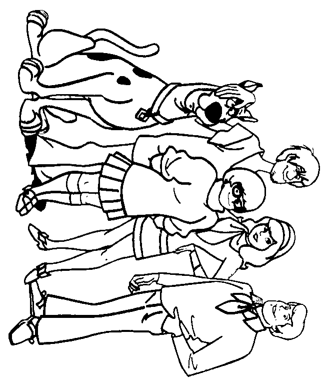 Scooby Doo And The Gang Coloring Page | Free Printable