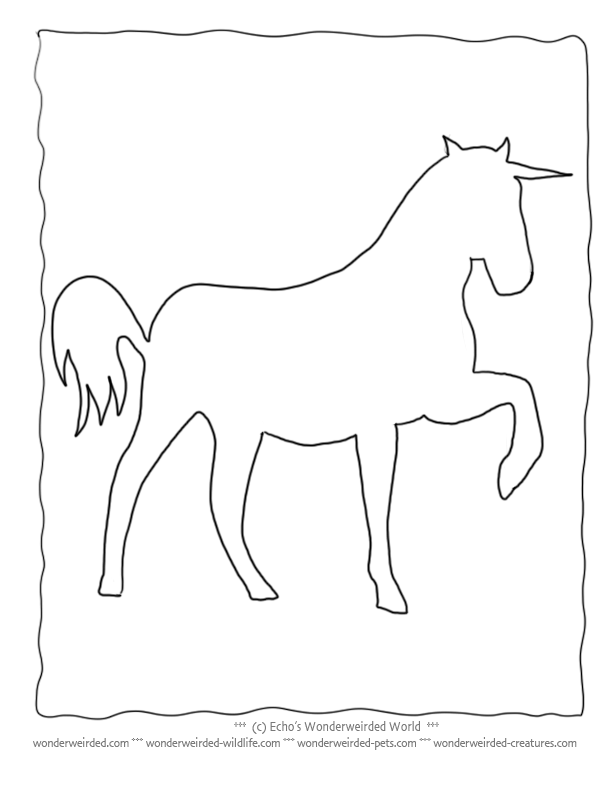Unicorn Coloring Pictures Book, Echos Realistic Unicorn Coloring