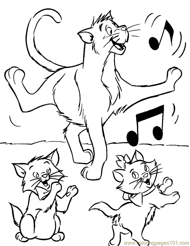 The Aristocats Coloring Page | disney