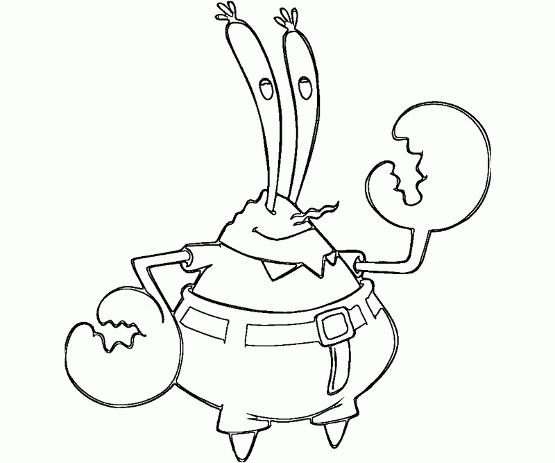 spongebob mr krabs coloring pages - Clip Art Library.