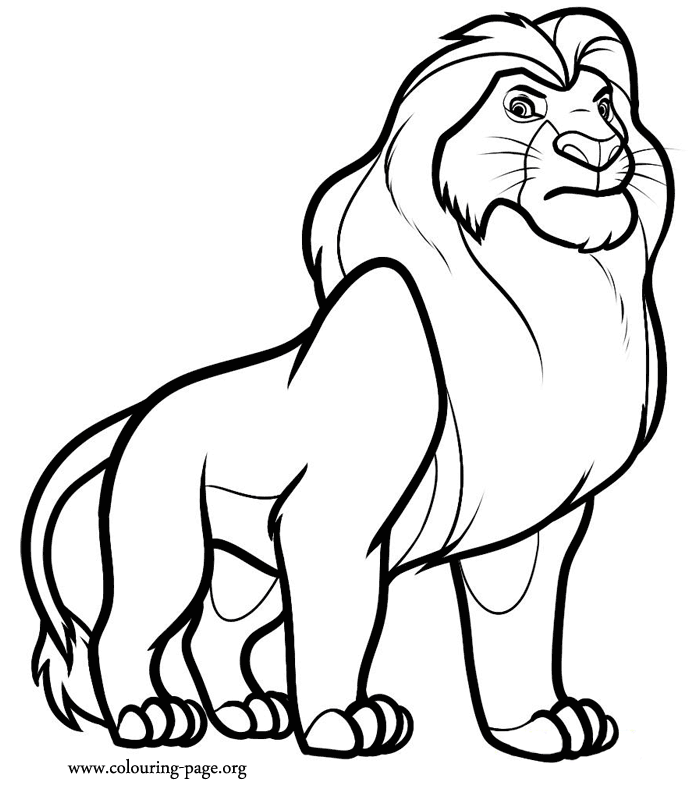 Lion Coloring Pages lion king simba coloring pages � Kids Coloring