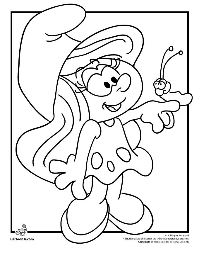 Clip Arts Related To : printable smurfette coloring page. view all Pics Of Smurfett...