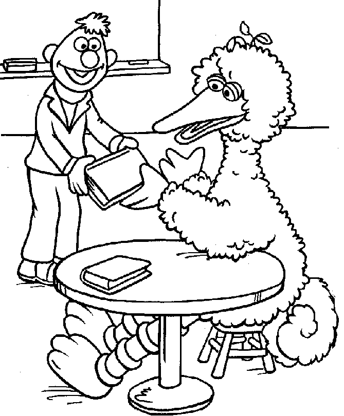 1st Birthday Elmo Coloring Pages
