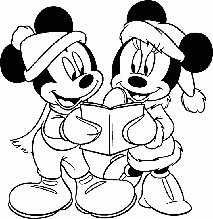 Printable Minnie Mouse Christmas Coloring Pages | Printable Pages