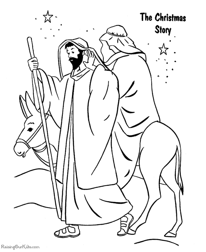 The Christmas Story coloring pages! | childrens ministry