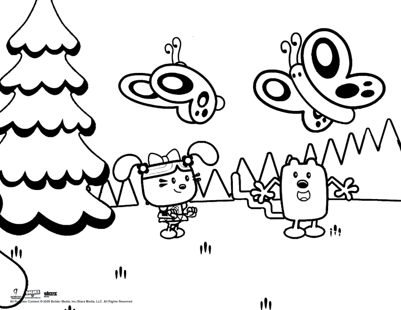 wubbzy Colouring Pages