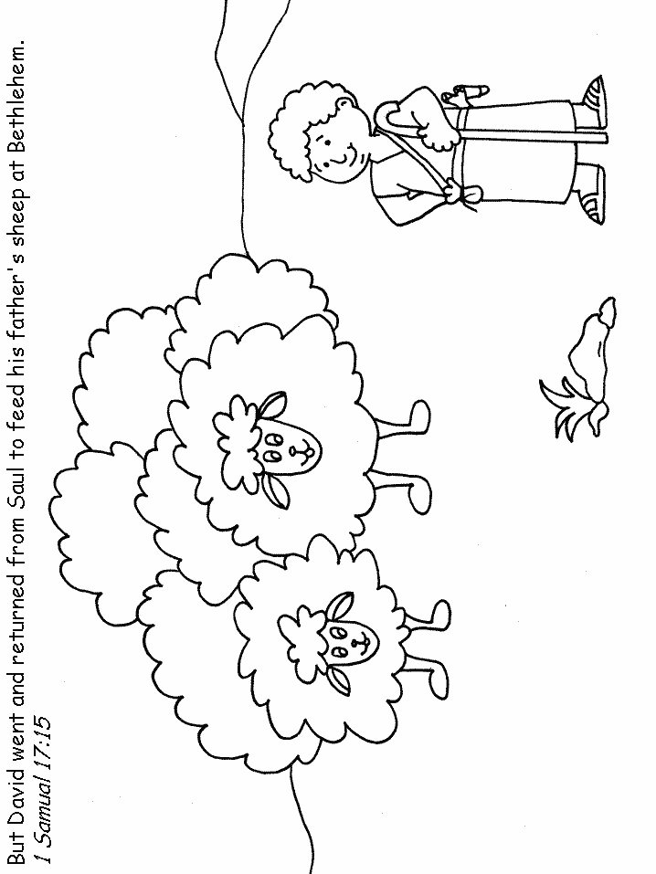 young shepherd Colouring Pages