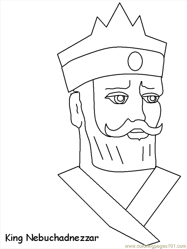 nebuchadnezzar king of babylon coloring pages