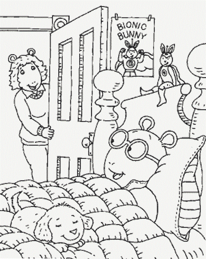 Arthur Colouring Pages