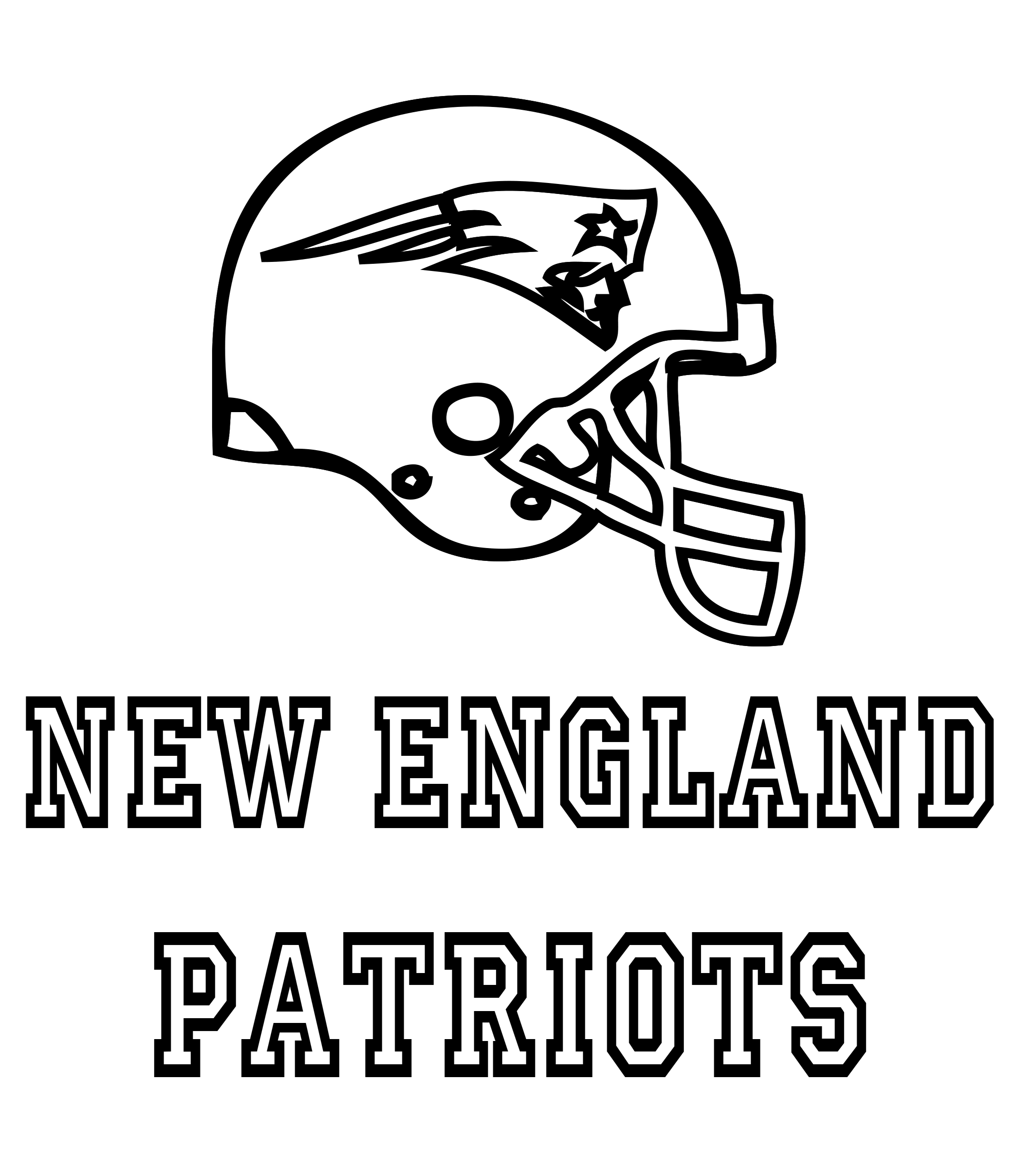 New England Patriots Coloring Page