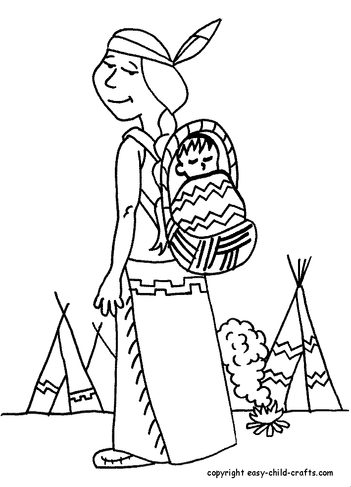 Indians | Coloring pages