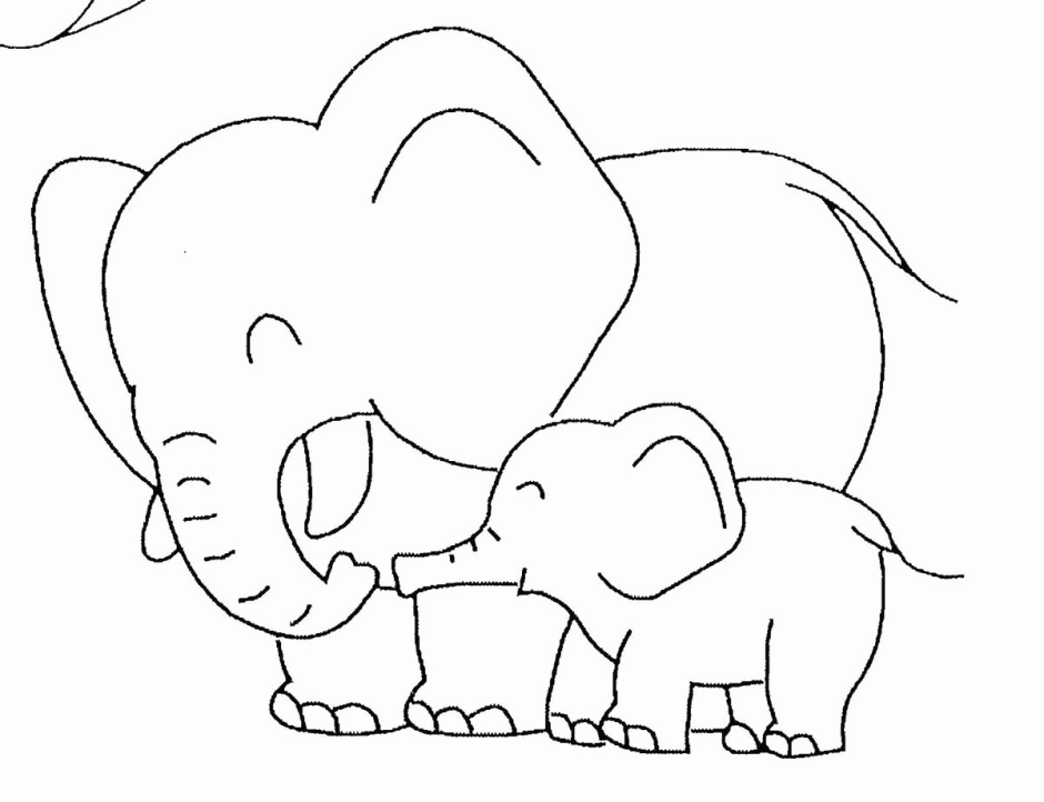 Indian Elephant Coloring Pages Printable Colouring4u Baby