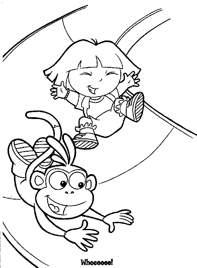 Dora the Explorer Coloring Pages Free Printable Download