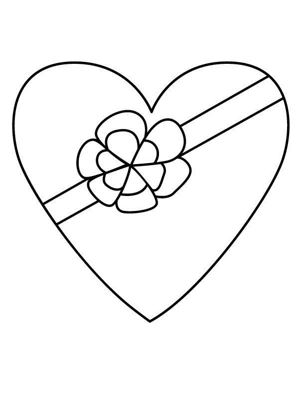 heart | printable coloring in pages for kids - number online