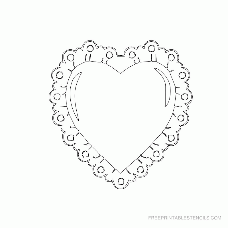 Printable Heart Stencils | Free Printable 