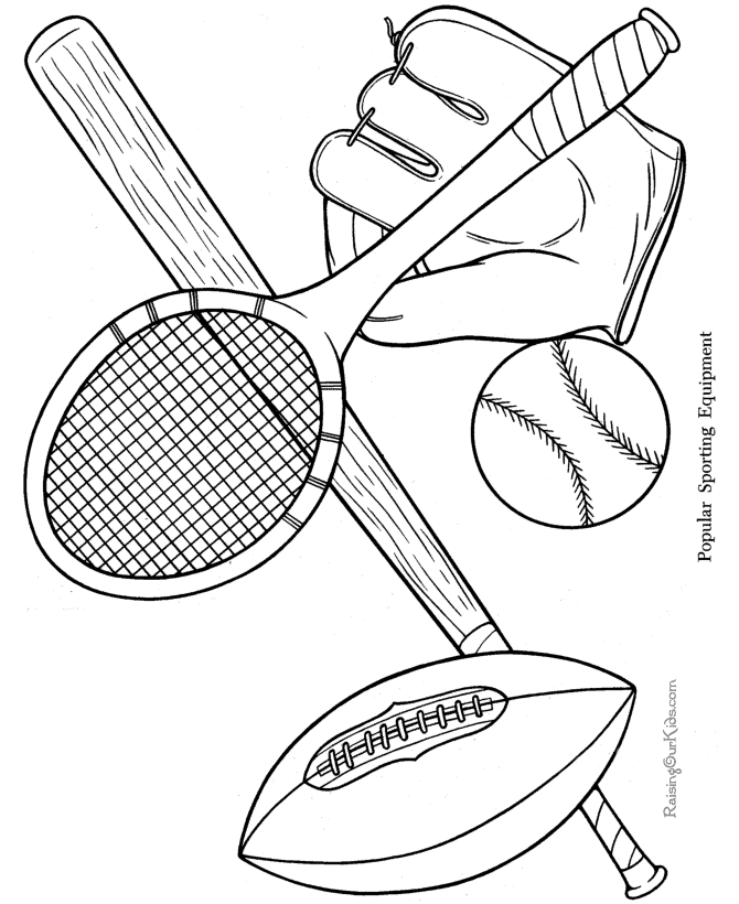 Free Online Printable Sports Coloring Pages