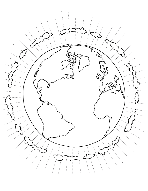 earth day coloring pages - Clip Art Library