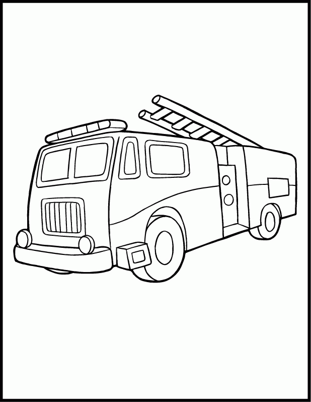 Free Printable Fire Truck 