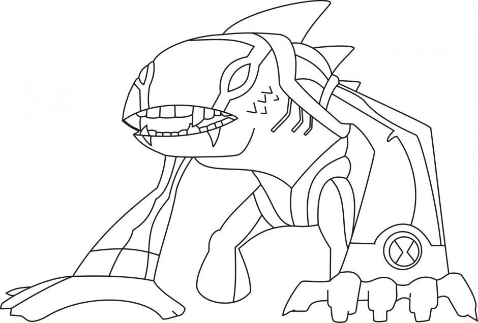 Coloring Pages Exciting Ben 10 Coloring Pages Picture