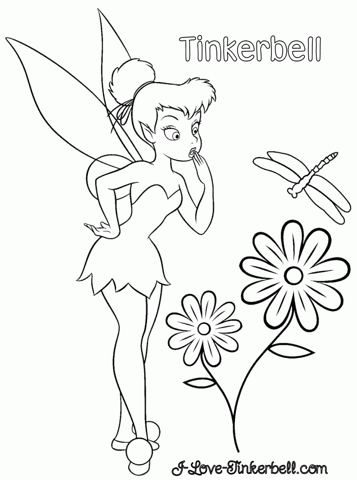  Tinkerbell Coloring Pages, Printable Coloring