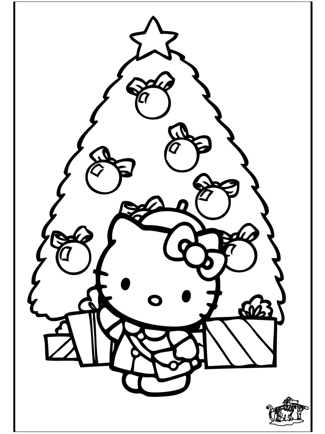 christmas hello kitty free| Coloring Pages for Kids to print hello