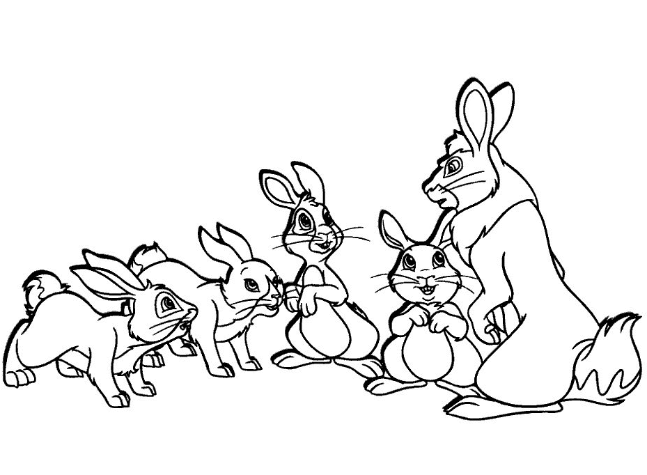 Peter Rabbit Coloring Pages 