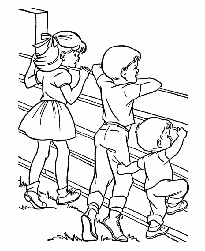 Family Fun Coloring Pages
